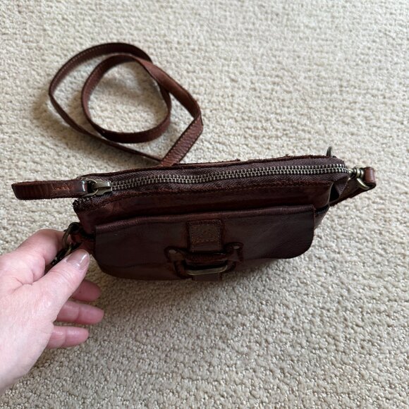 Harbour 2nd Luna Bag Crossbody Belt Leather Cognac Brown - Picture 6 of 16